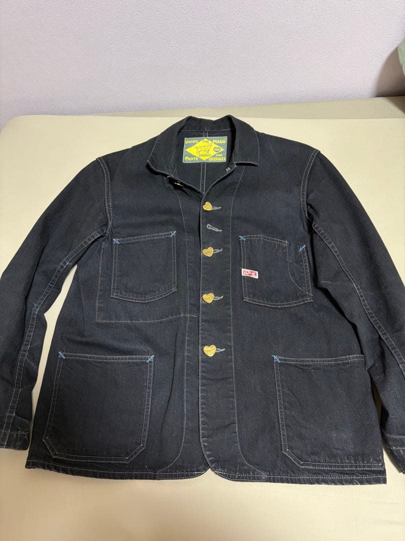 TCB JEANS キャットハート デニムカバーオール　チェンジボタンサイズ36