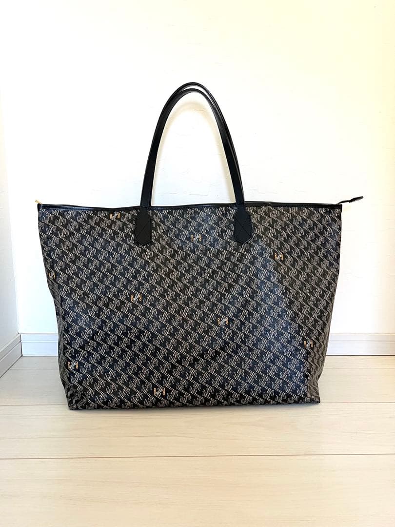 レザレクション　ラニウス　ワイド　トートバック　　　　ダークブラック