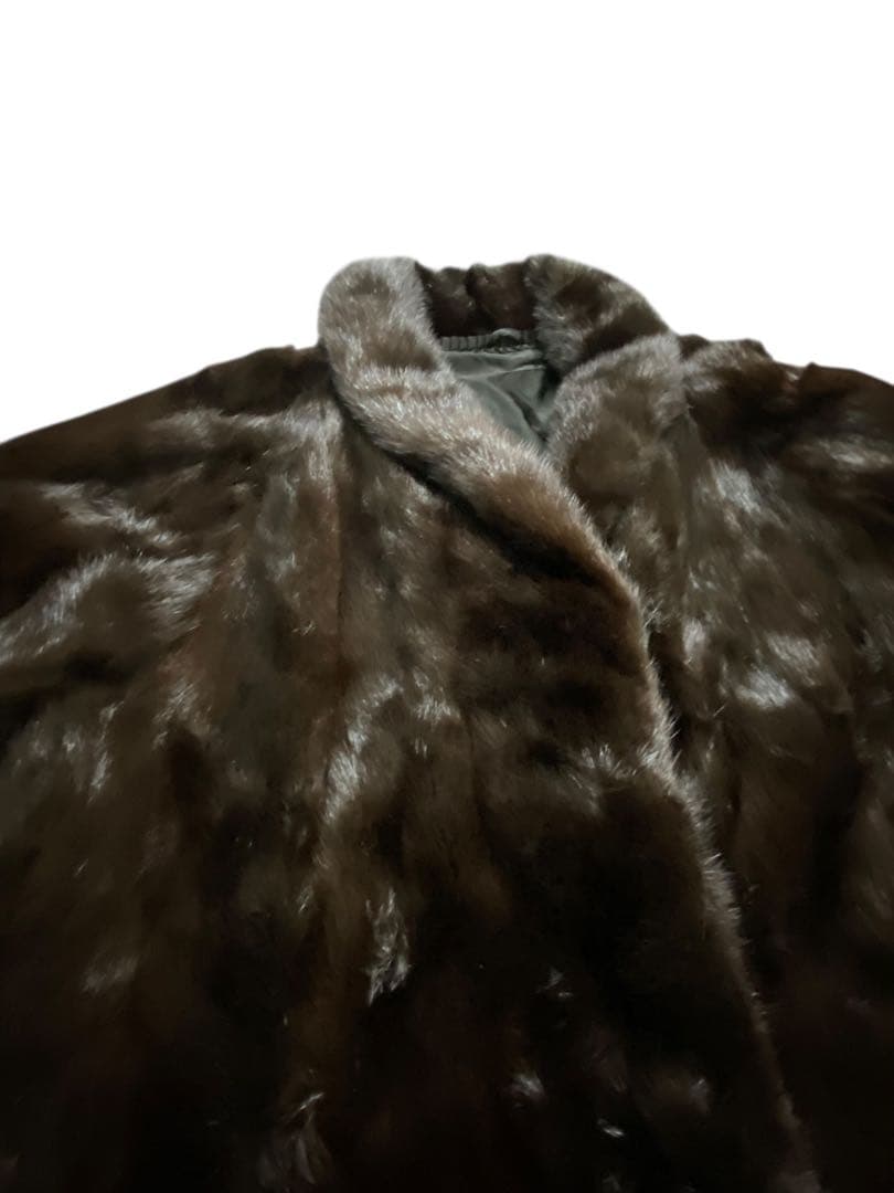 SAGA MINK サガミンク 銀サガ ファーコート 毛皮 FREESIZE