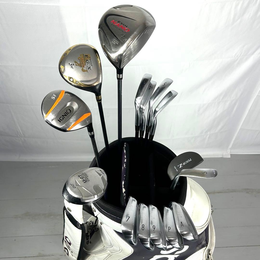本格派 メンズゴルフクラブ 15本 フルセット ゴルフセット お試しセット