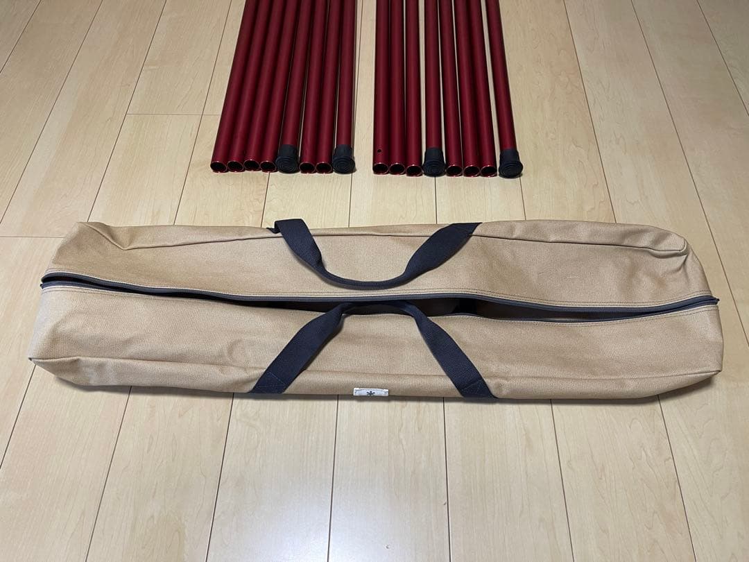 【美品】スノーピーク ポールキャリングケース　ウイングポール　4本セット