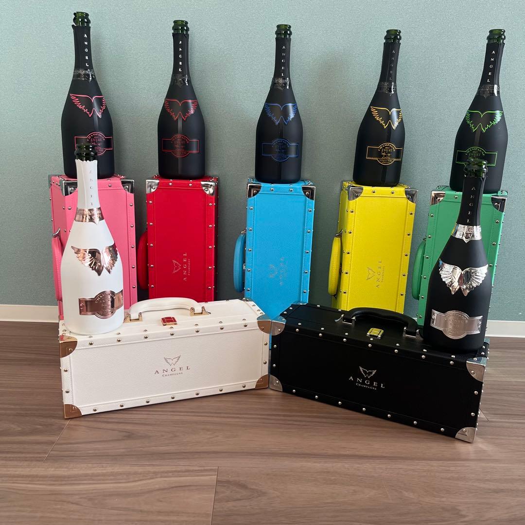 エンジェル シャンパン セット ボトルケース 空き瓶 7本セット