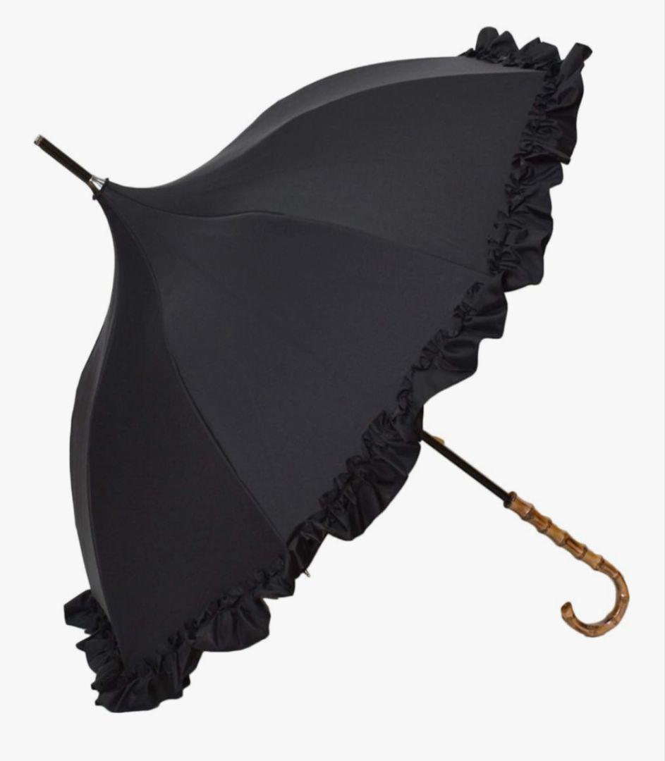 芦屋ロサブラン パコダ ブラック 黒 晴雨兼用 日傘