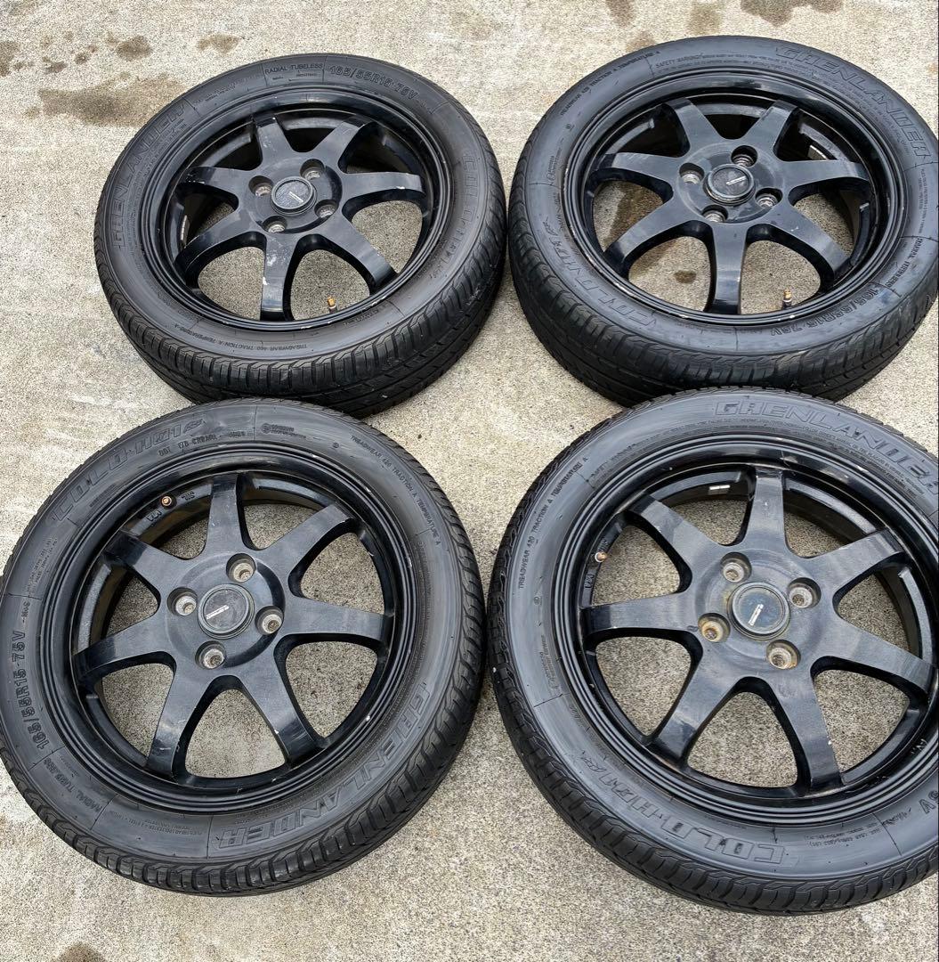 165/55R15 5スポーク　タイヤホイール4本セット