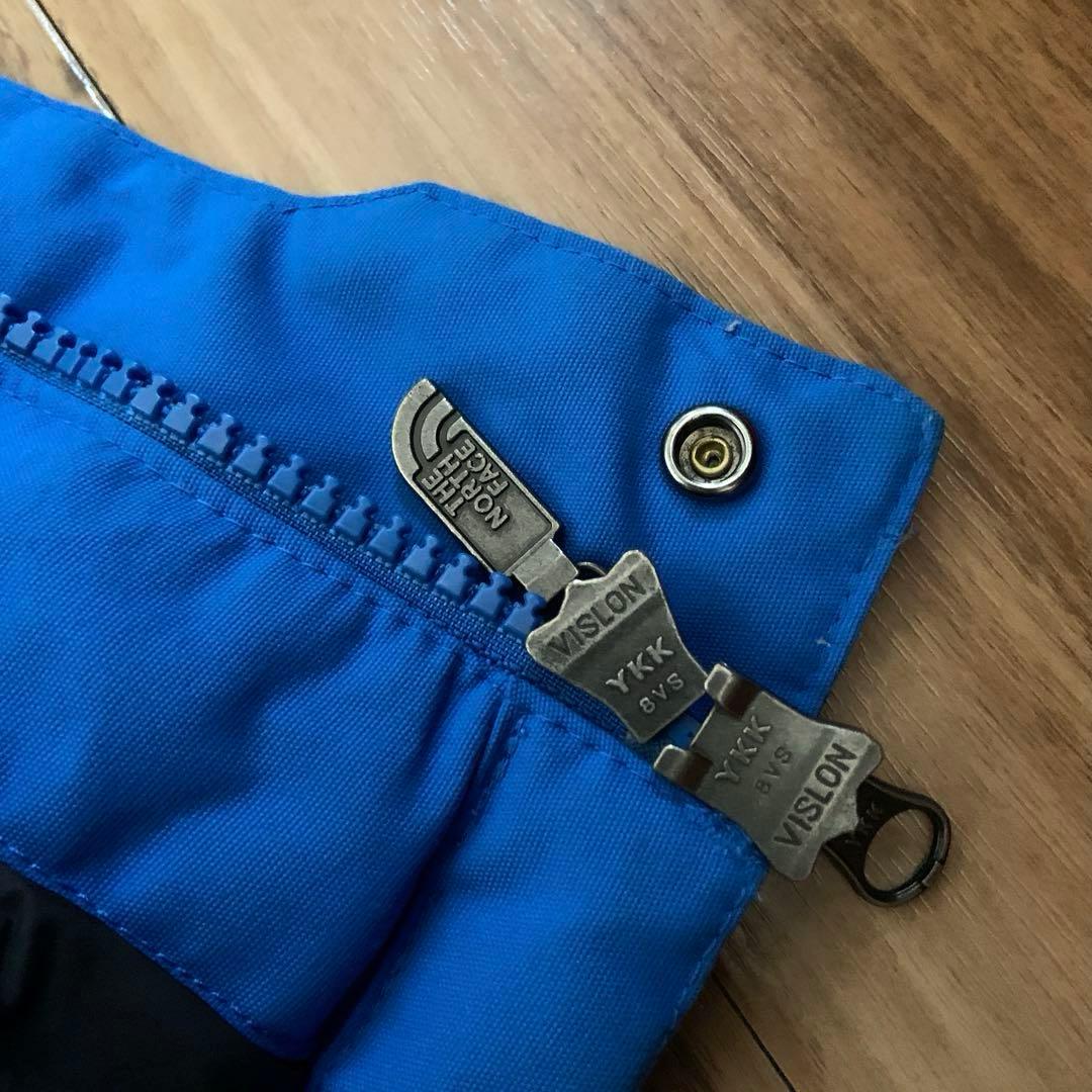 Lノースフェイスハイベントブルー青クラウスダウンジャケットパーカーファー付