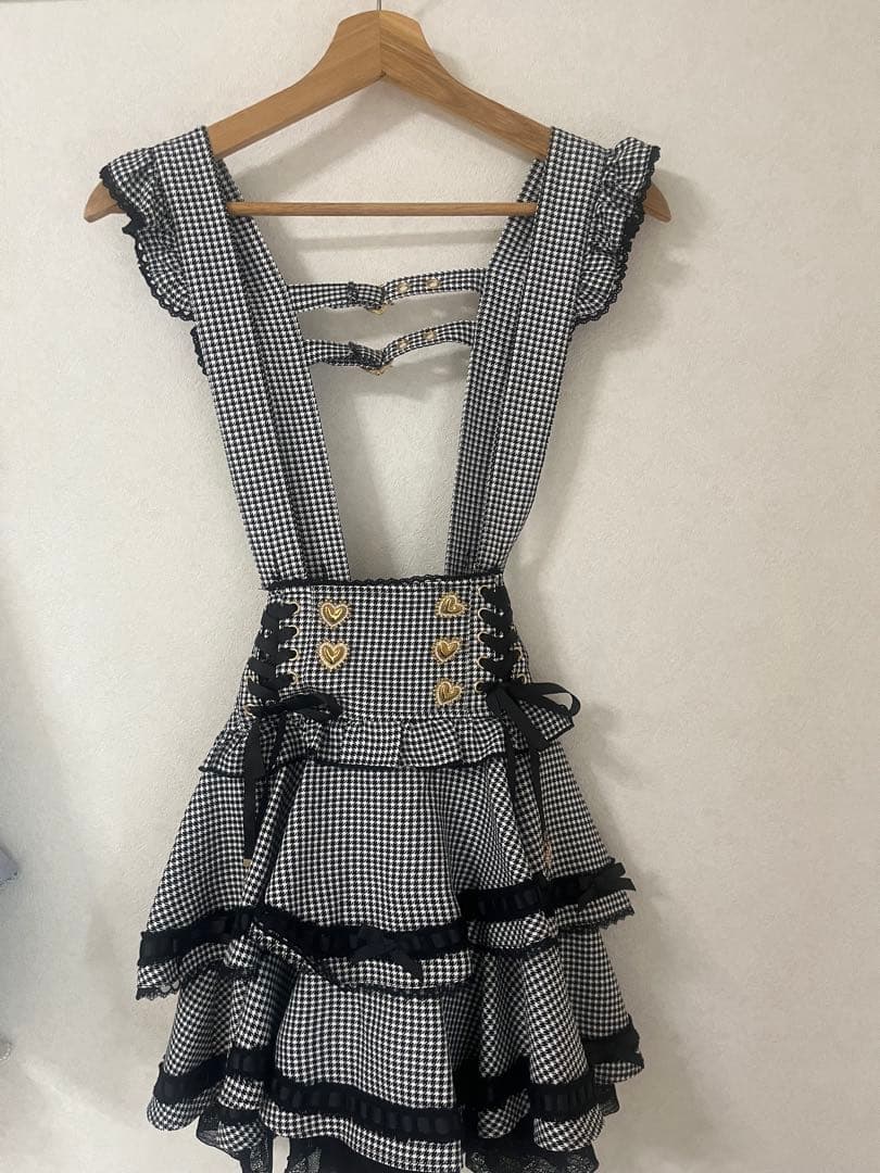 LIZLISA/リズリサ はしごリボンチェックティアードスカパン