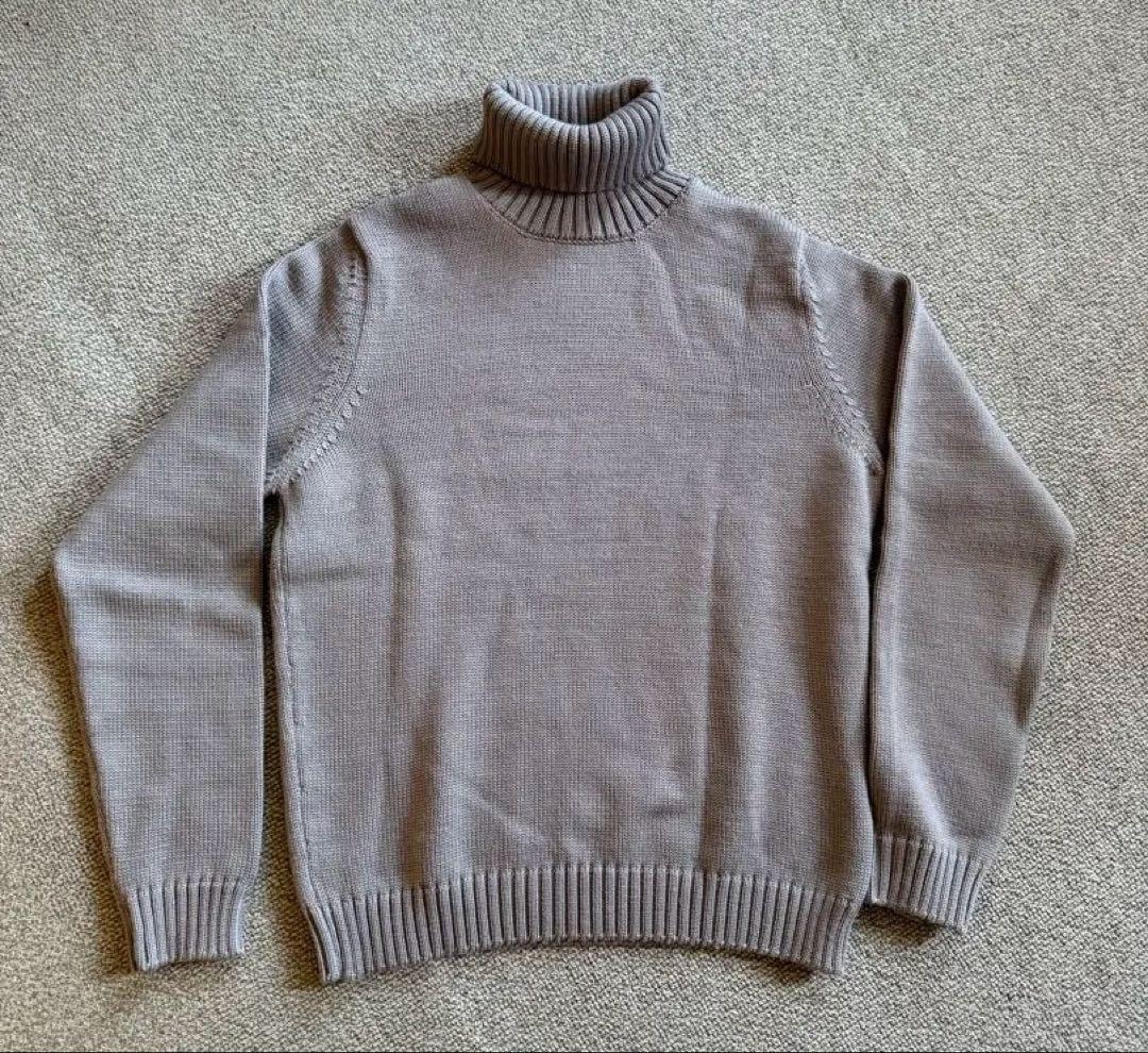 ZANONE ミドルゲージ5Gタートルネック グレージュ 46