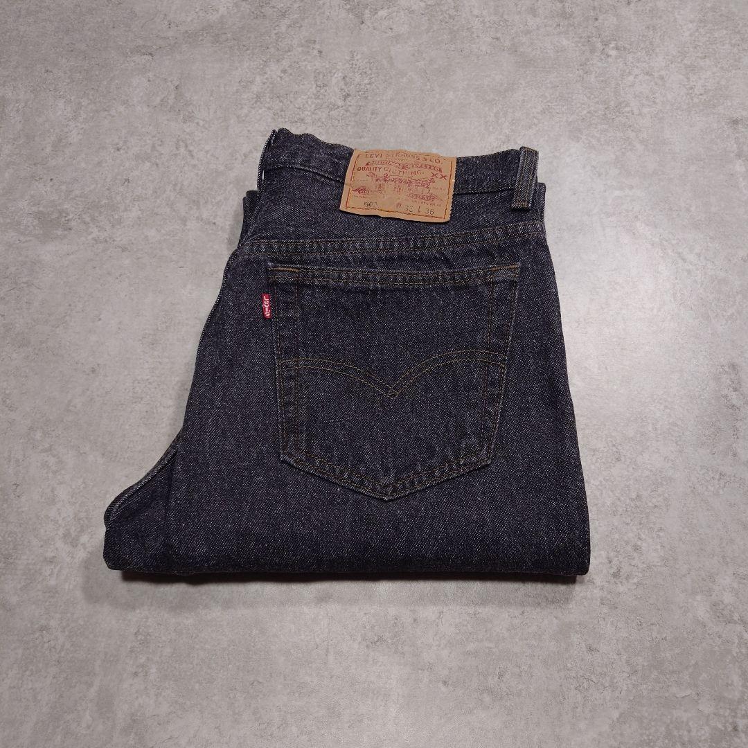 90s Levi's 先染めブラック 501 USA製 W33 ヴィンテージ