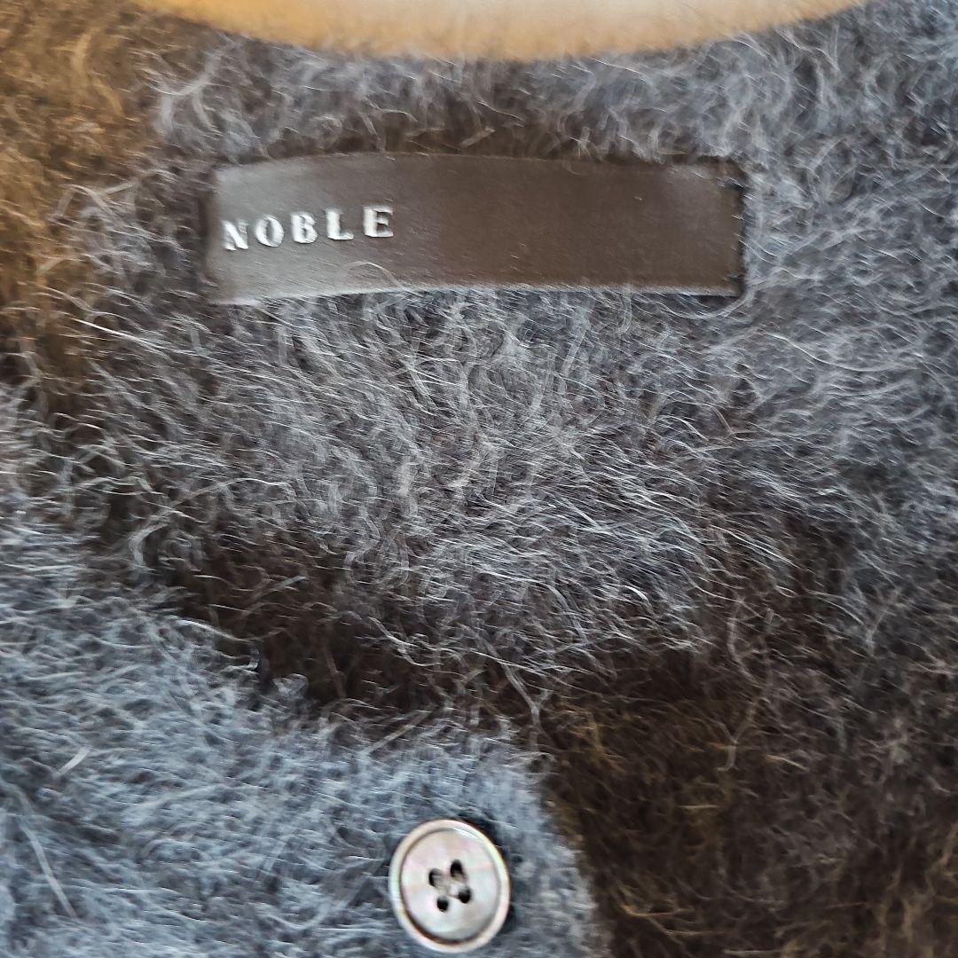 NOBLE　FOX/Caファーニットフロントボタンベスト