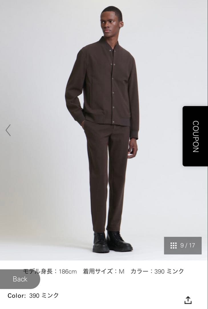 セオリー メンズ precision ponteマーフィーブルゾン新品未使用