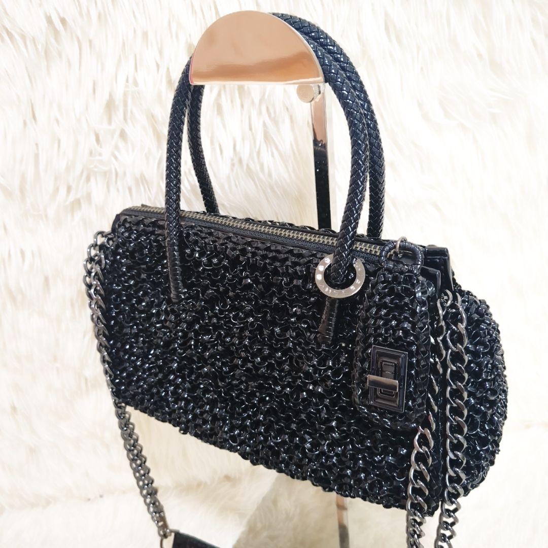 【極美品】アンテプリマ バック ワイヤー グリッター エナメル 2way