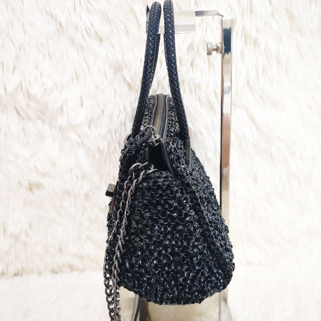 【極美品】アンテプリマ バック ワイヤー グリッター エナメル 2way