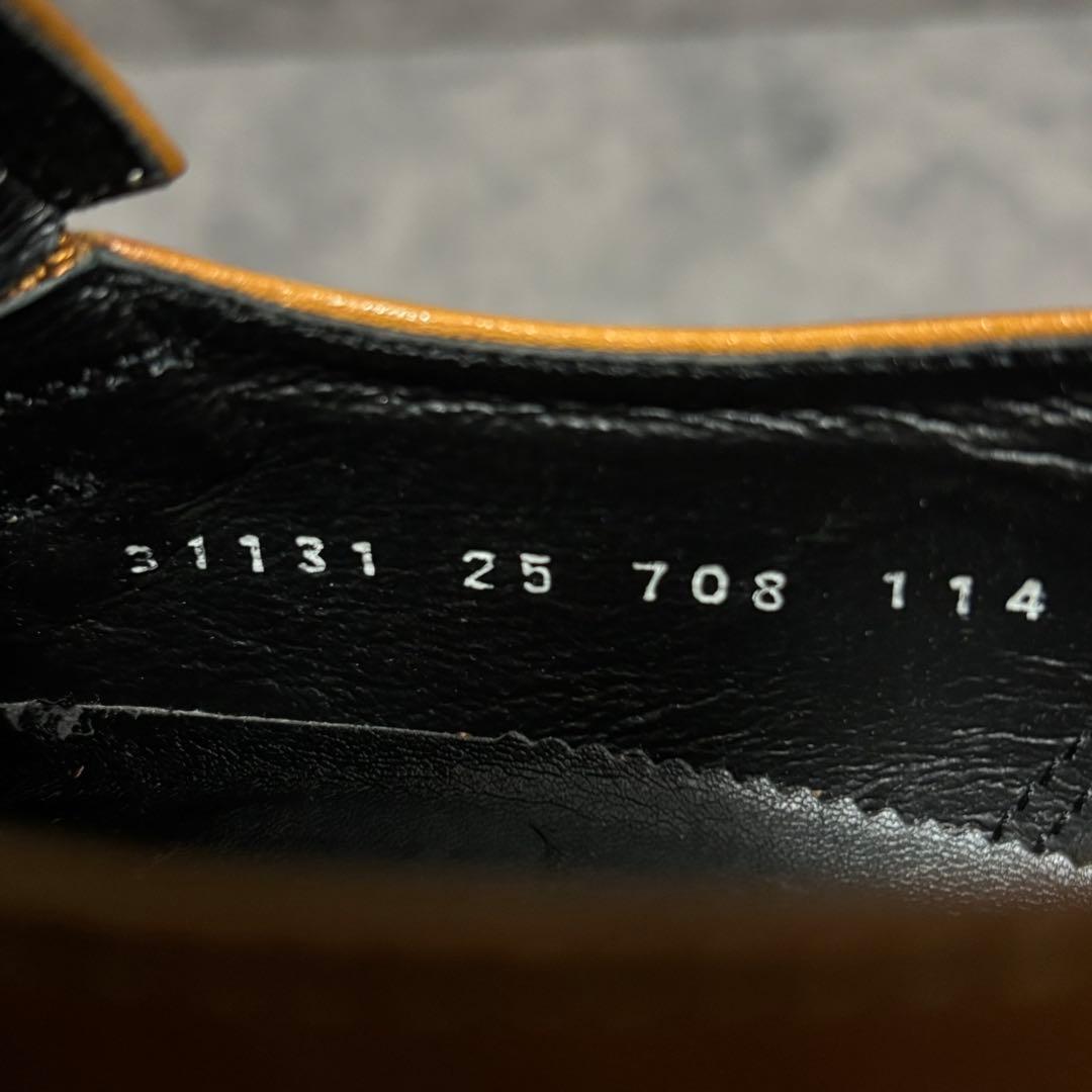 新品　キャサリンハムネットロンドン　ドレスシューズ　キャメル　ベルト　2229