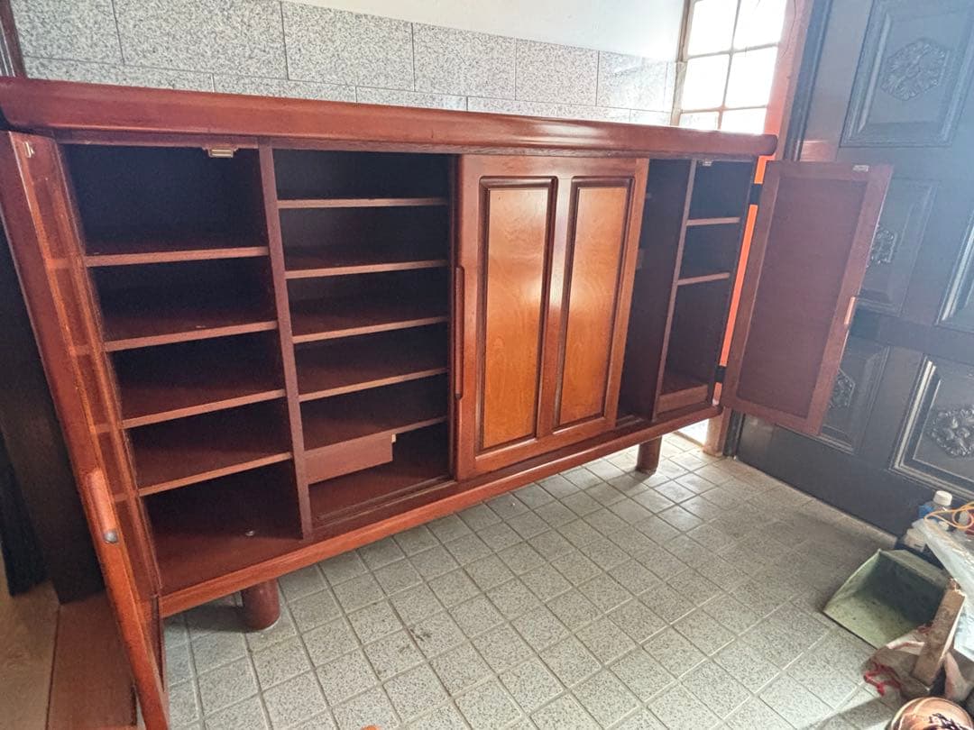 ど*読様 木製シューズラック ダークブラウン