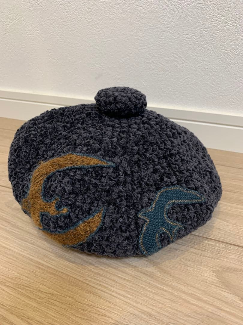 ヒトミシノヤマ×ミナペルホネン　コラボニットベレー帽