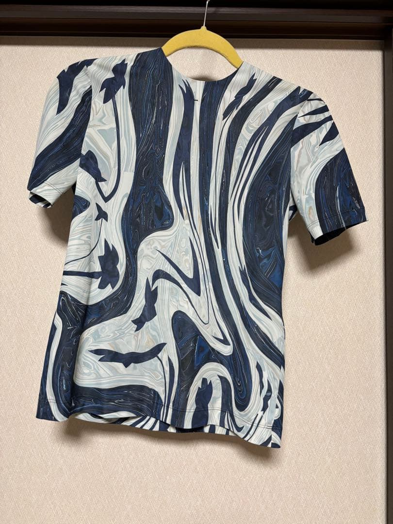 トップス mame Marble Print Jersey Crew Neck Top