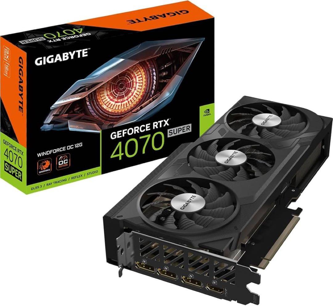 グラフィックボード・グラボ・ビデオカード GIGABYTE NVIDIA RTX4070 SUPERGDDR6X 12GB