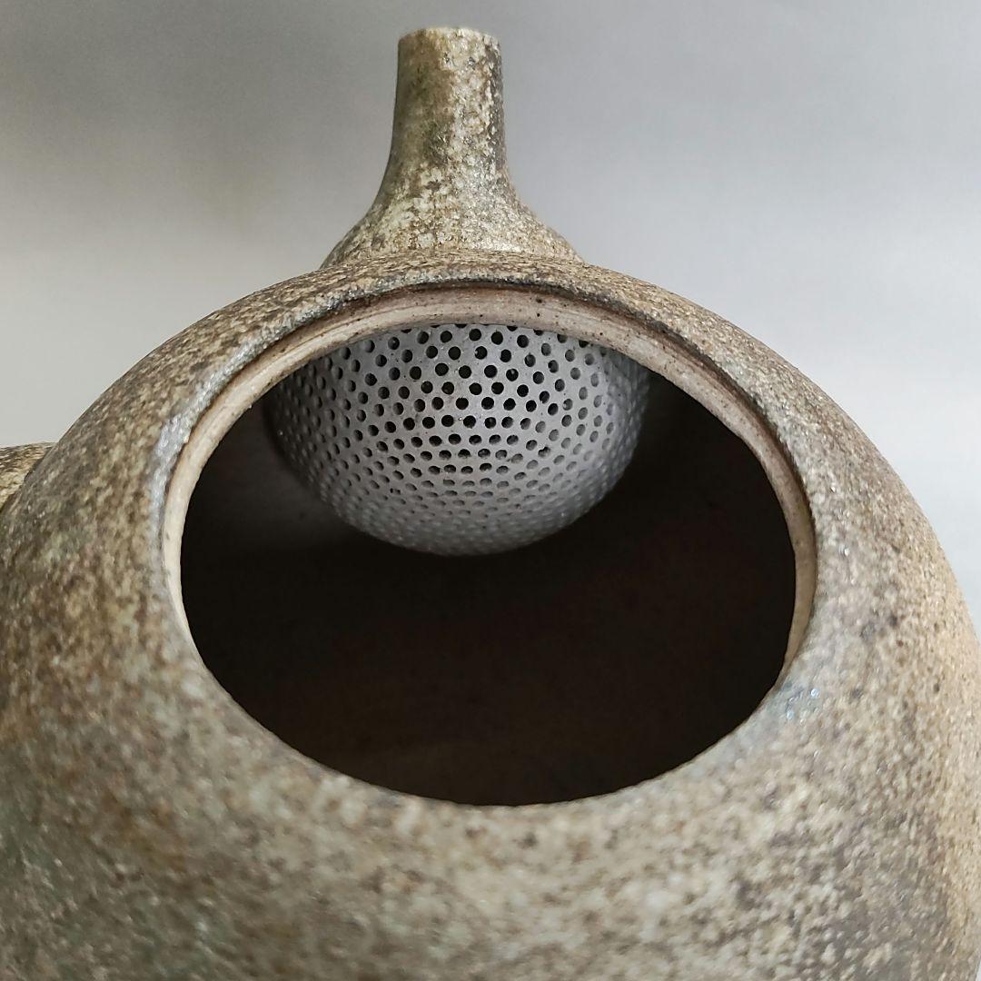 灰釉急須　作家物　自然釉急須　常滑焼　萬古焼