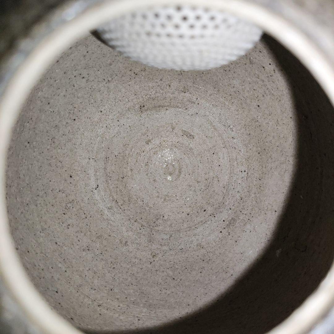 灰釉急須　作家物　自然釉急須　常滑焼　萬古焼