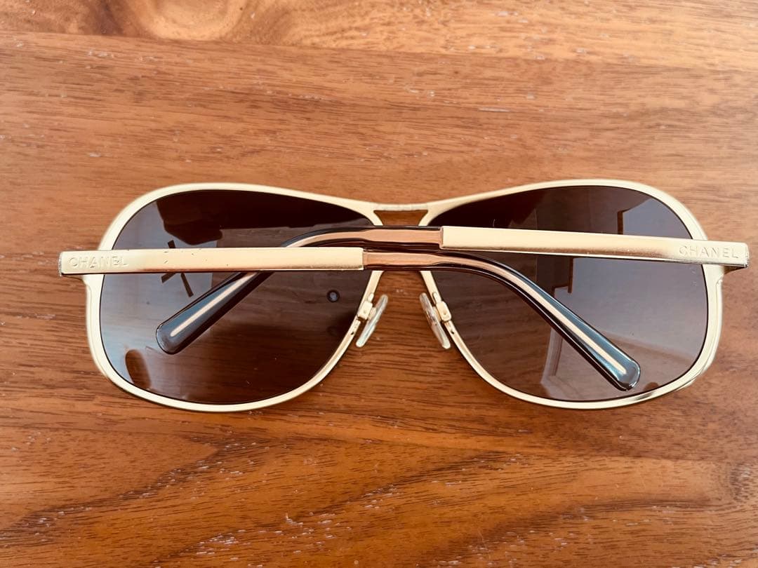 CHANEL ブラウン サングラス ケース付き