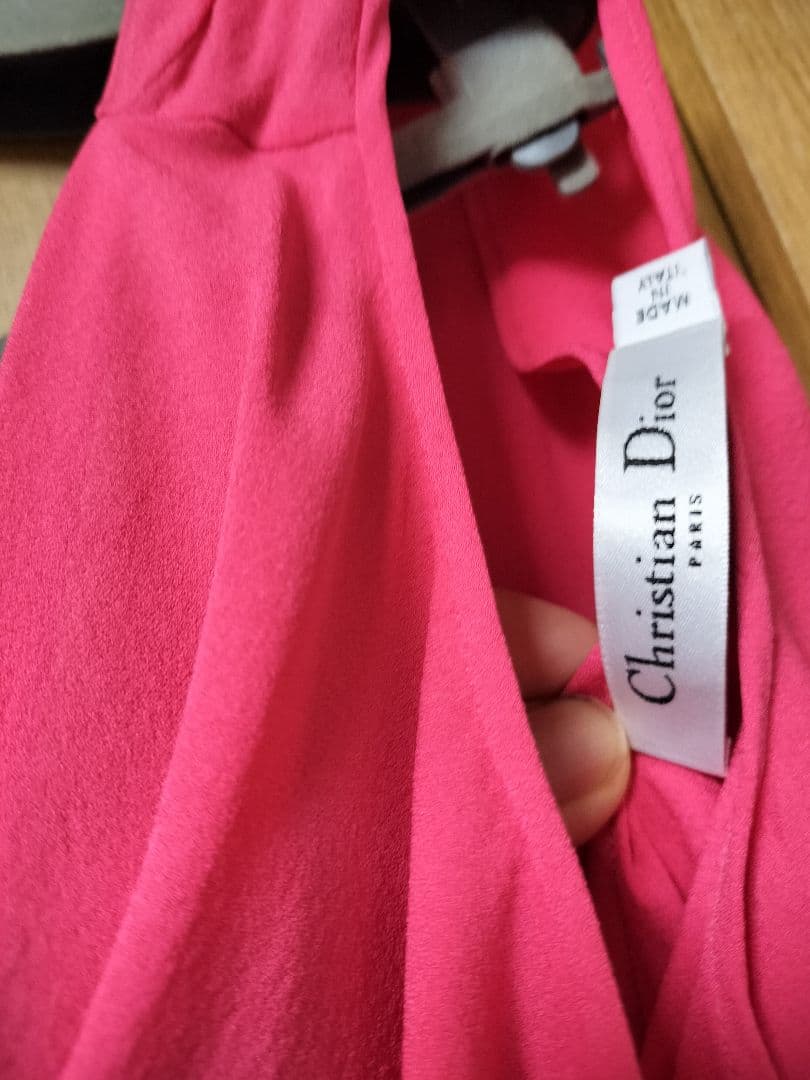Christian Dior クリスチャンディオールシルクドレス