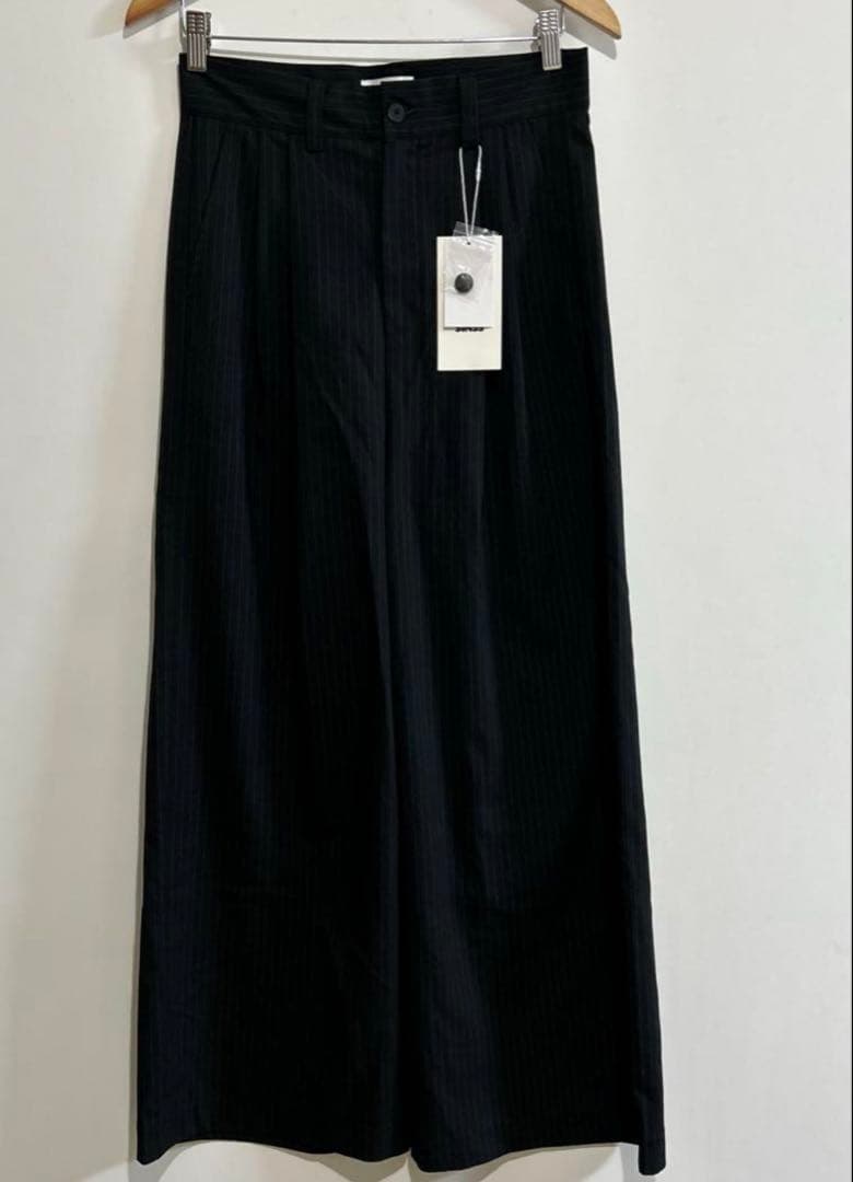 シンス SINSS ２タックワイド ストレート ストライプ スラックス