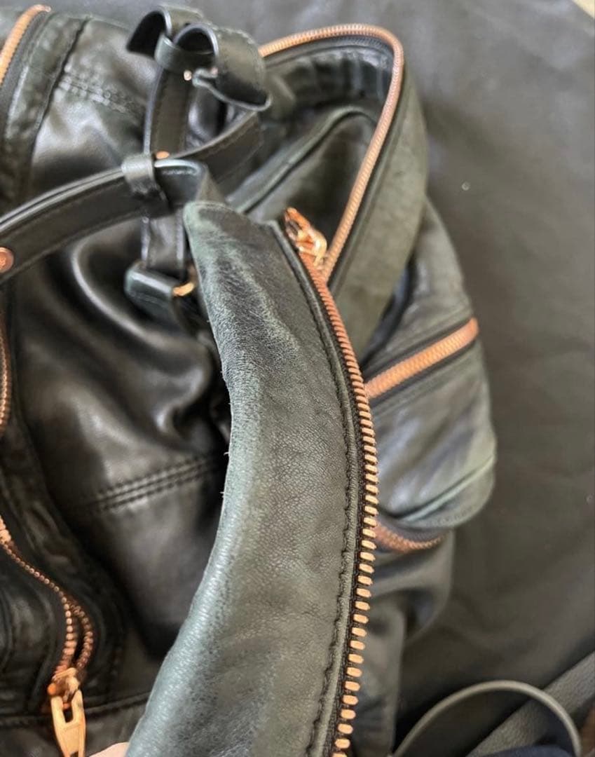 ALEXANDER WANG 黒レザー/ピンクゴールド　3way バッグ