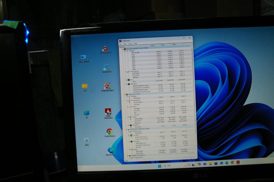 サービス付　ECS Z77H2-A3+i5-2500K+SSD120GB+8GB