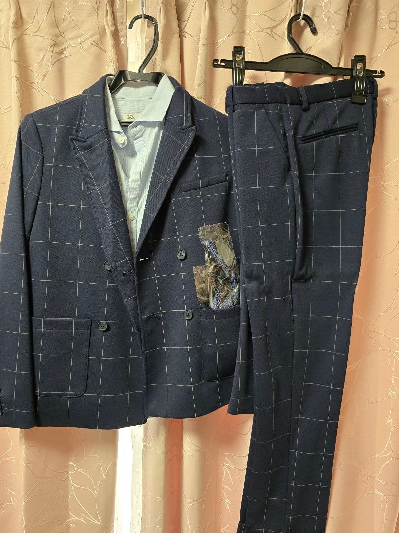 クリーニング済 ZARA 男の子 卒業式 スーツセットアップ