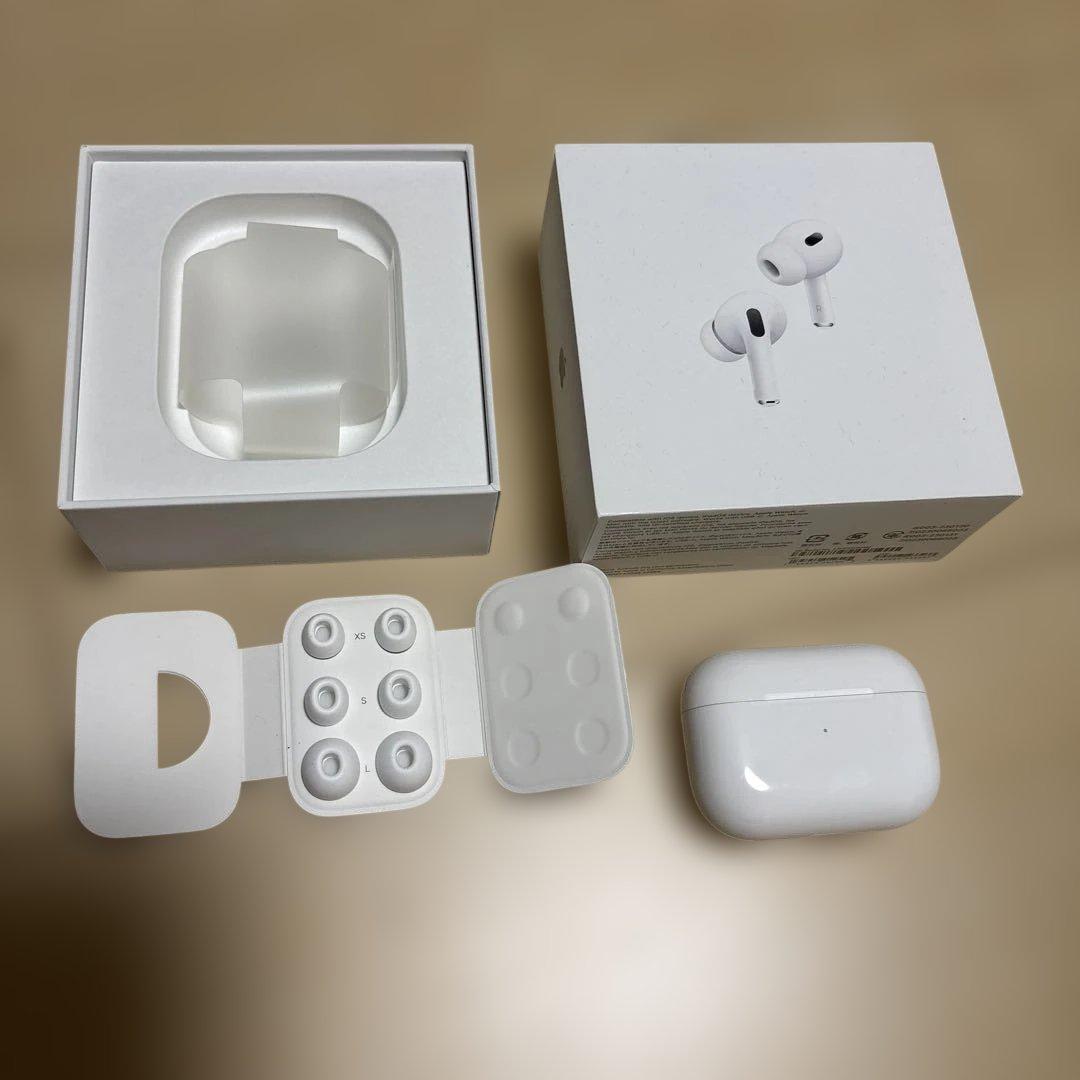 Air Pods Pro 2 第2世代 本体 ホワイト 充電ケース付き