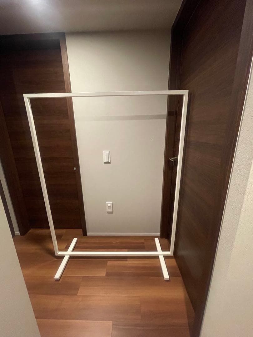 アイアン　インダストリアル　ホワイト　ハンガーラック　セミオーダー　業務用