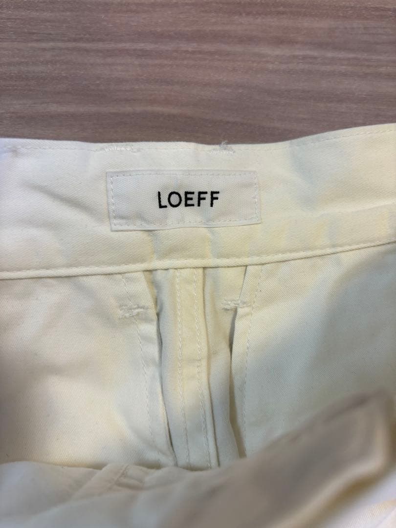 LOEFF ロエフ ツイル2タックパンツ