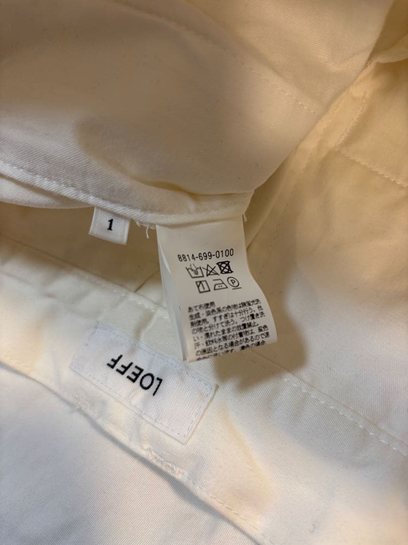LOEFF ロエフ ツイル2タックパンツ