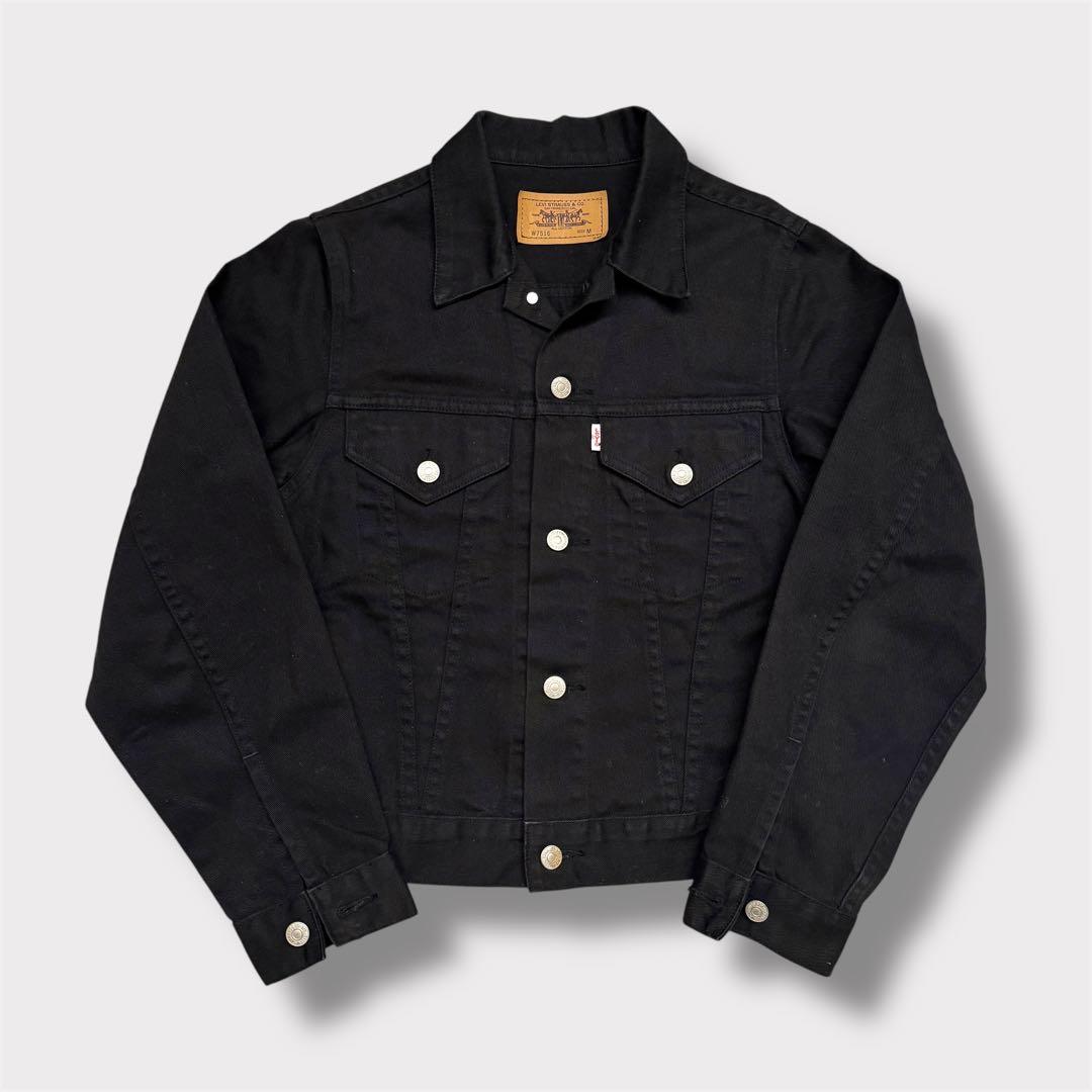 LEVI’S リーバイス ブラック デニム ジャケット グランジ W7516