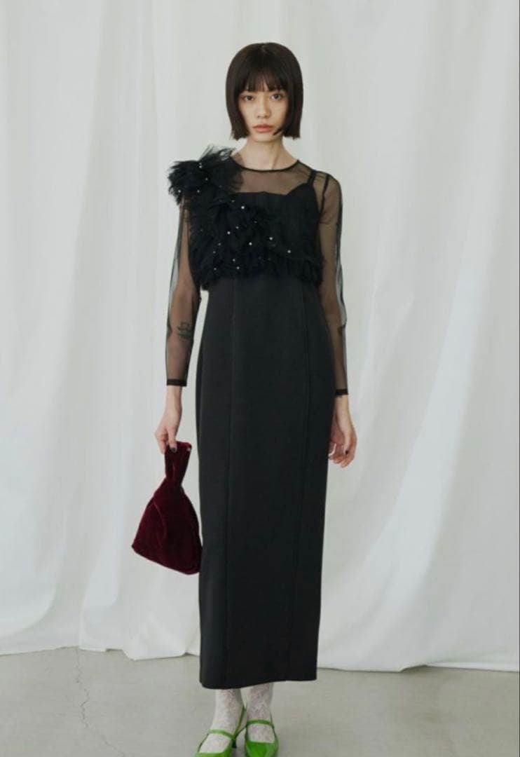 まーちゃん///ANDRESD pearl bustier dress