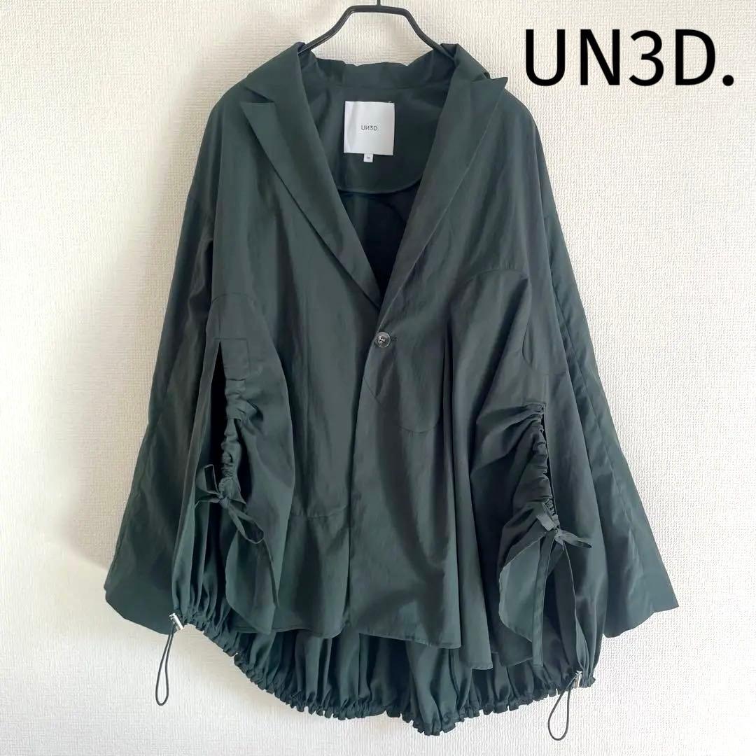 極美品 UN3D. アンスリード 23SS ウェーブラインシャツジャケット 38
