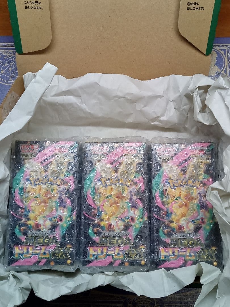 ポケモンカードゲーム　MEGAドリームex　シュリンク付き　3box
