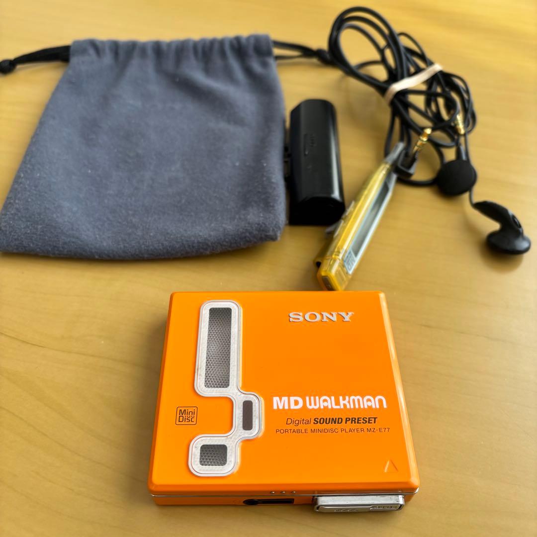 SONY☆WALKMAN ポータブルMDプレイヤーMZ–E77（動作確認済み）