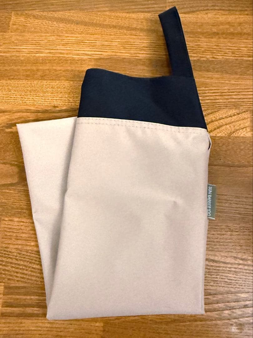 【美品】サンバリア100 折りたたみ日傘 ２段折 コンビ ピンク