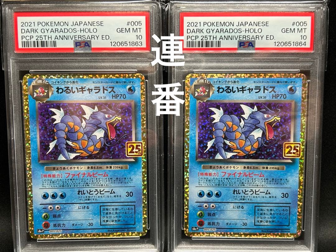 【PSA10】わるいギャラドス25thプロモ　2連番
