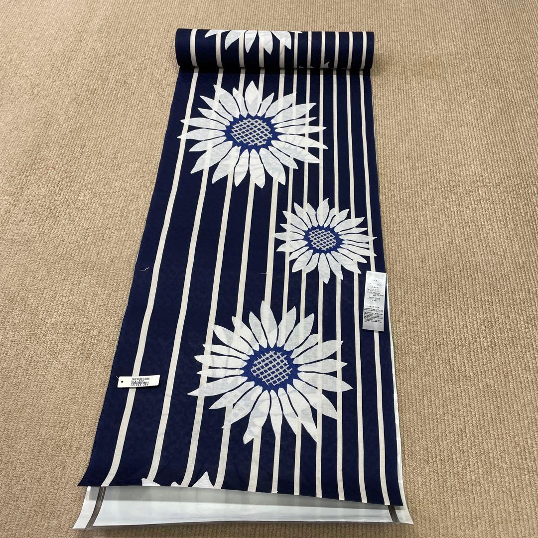 新品 日本製 反物 浴衣 ゆかた 縞 綿 和装 夏の着物 夏祭り 花火大会
