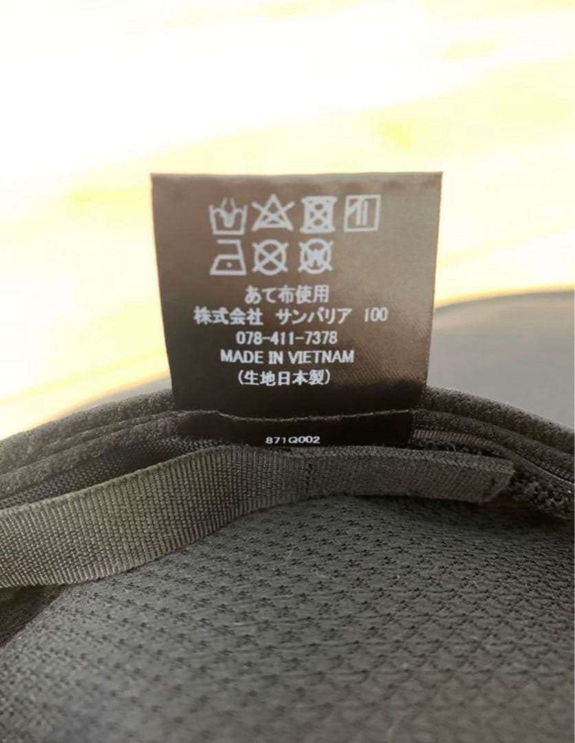 【美品】Lサイズ サンバリア100 ワイドハット　日よけ　UV対策　ブラック