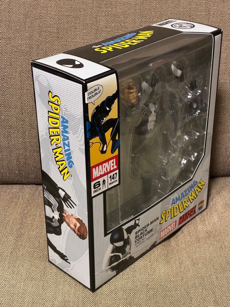 メディコムトイ　マフェックス No.147 スパイダーマン　ブラックコスチューム