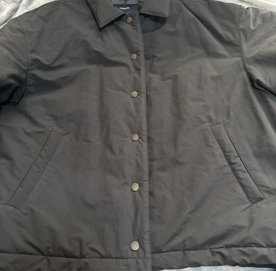 最終値下　FRAMeWORK 撥水防風ポンチョコート　ブラック　36