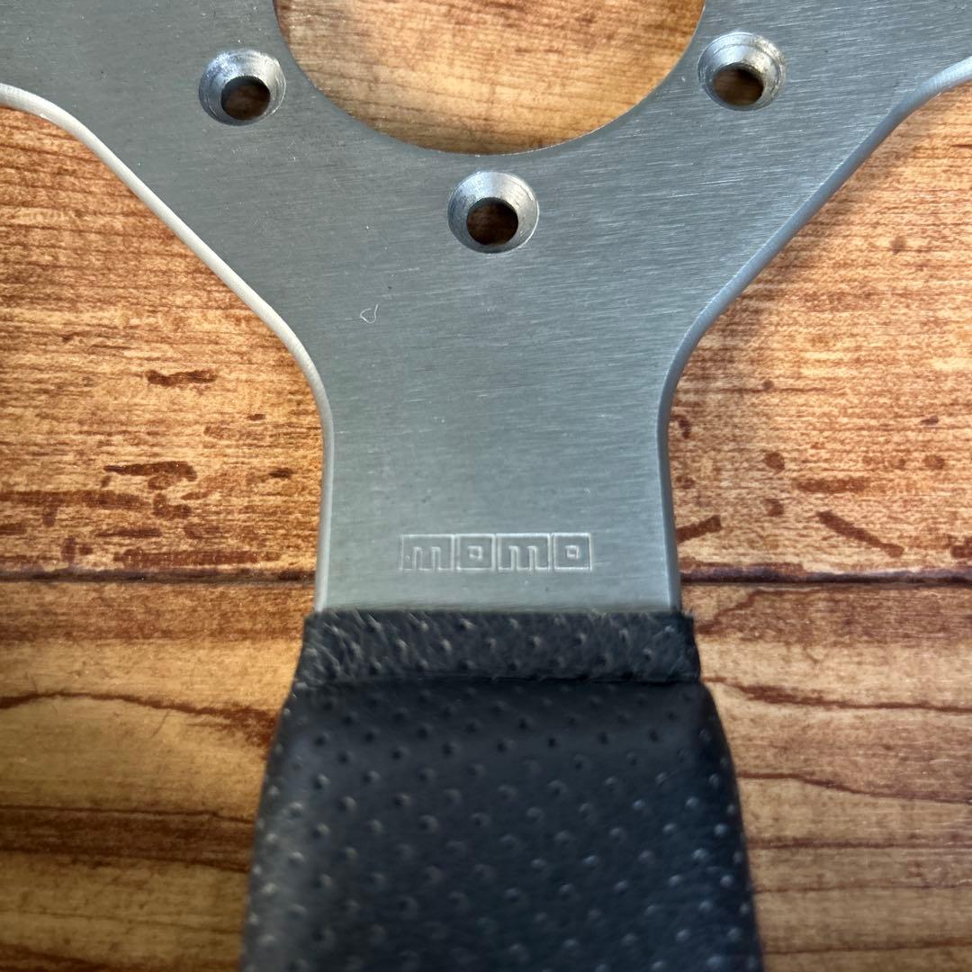 MOMOステアリング ファイター レザー / ウッド 350㎜