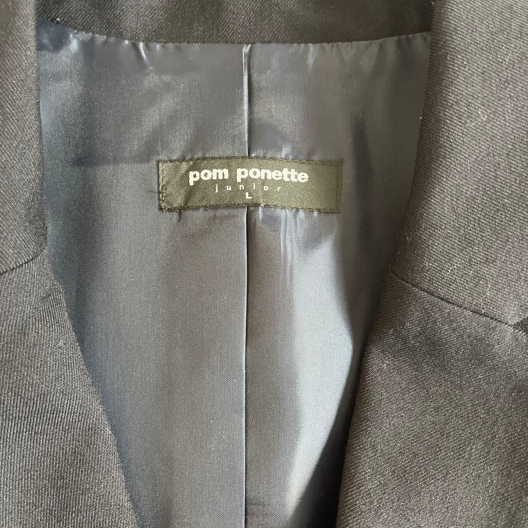 ポンポネットジュニア　フォーマル　ブレザースカート靴下ワッペン卒業式 中学受験