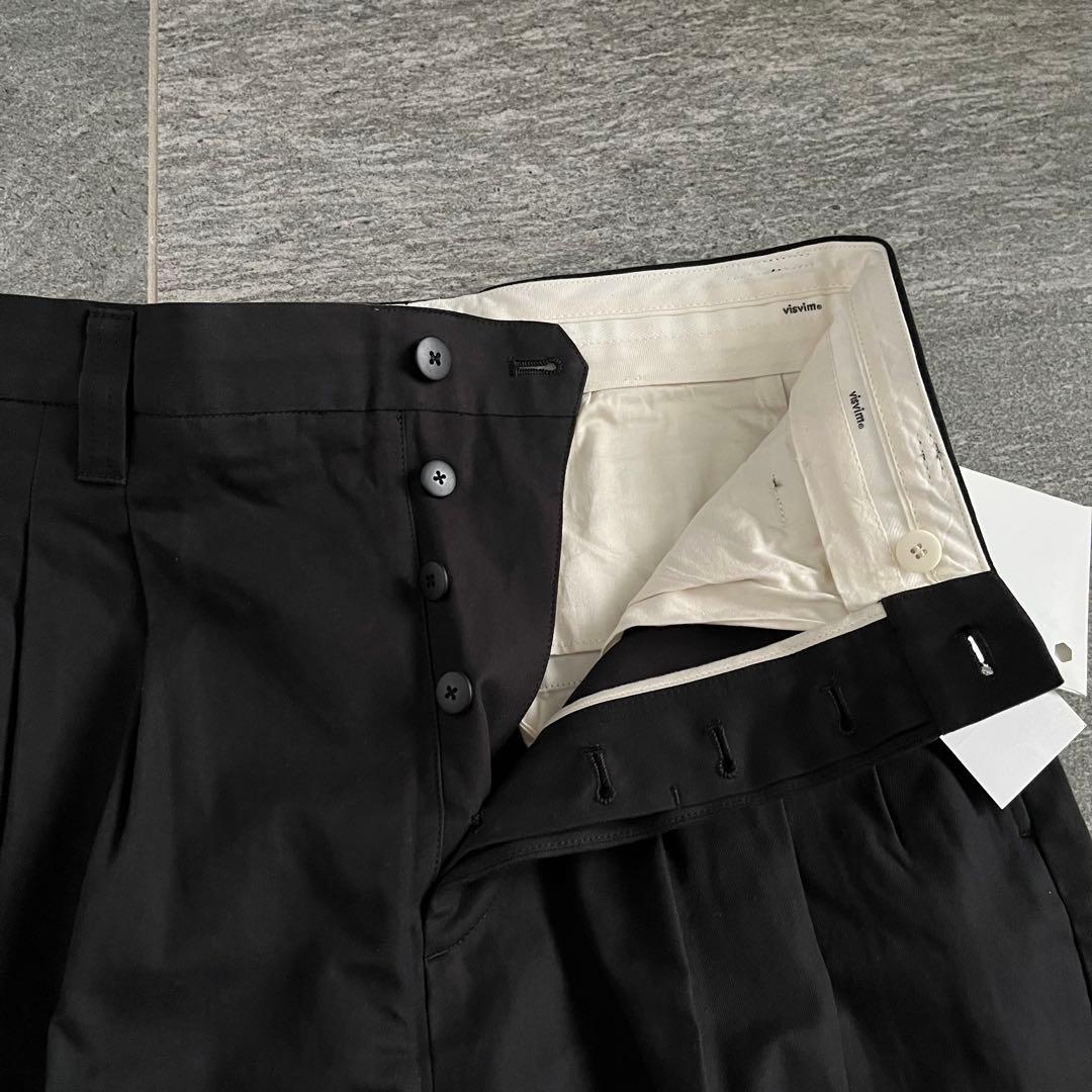 パンツ visvim MCCLOUD SLACKS BLACK
