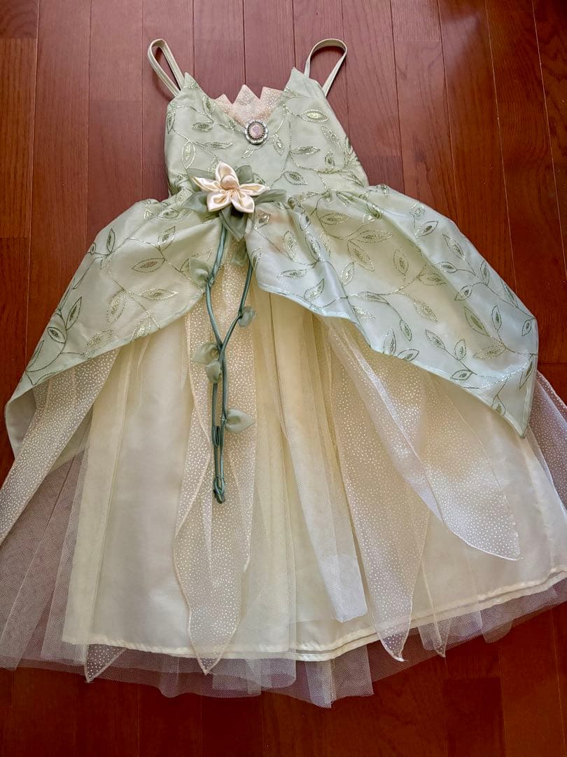 み*ー様 【ディズニーワールド】ティアナ ドレス＋ティアラ＋ワンド＋サンダル セ