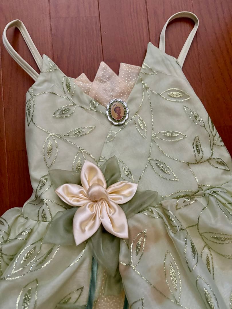 み*ー様 【ディズニーワールド】ティアナ ドレス＋ティアラ＋ワンド＋サンダル セ