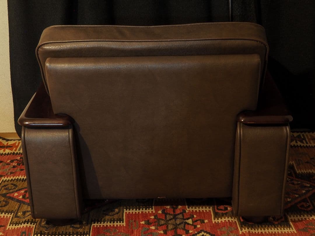 【値引中】\"karimoku\"レザー1PソファB